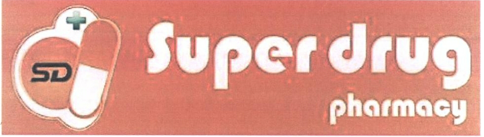 Sd Super Drug Pharmacy Device mark 2332350 Trademark