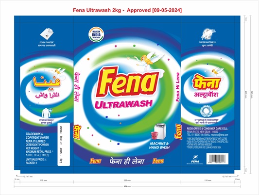 Fena Ultrawash (label) Device mark 6704715 Trademark