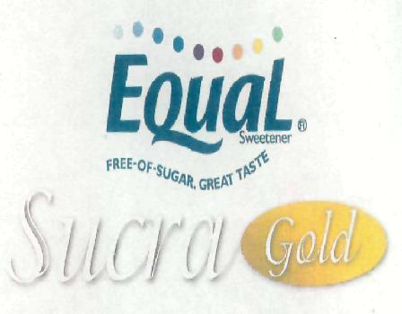 Equal Sweetner Sucra Gold (label) Device mark 2222920 Trademark