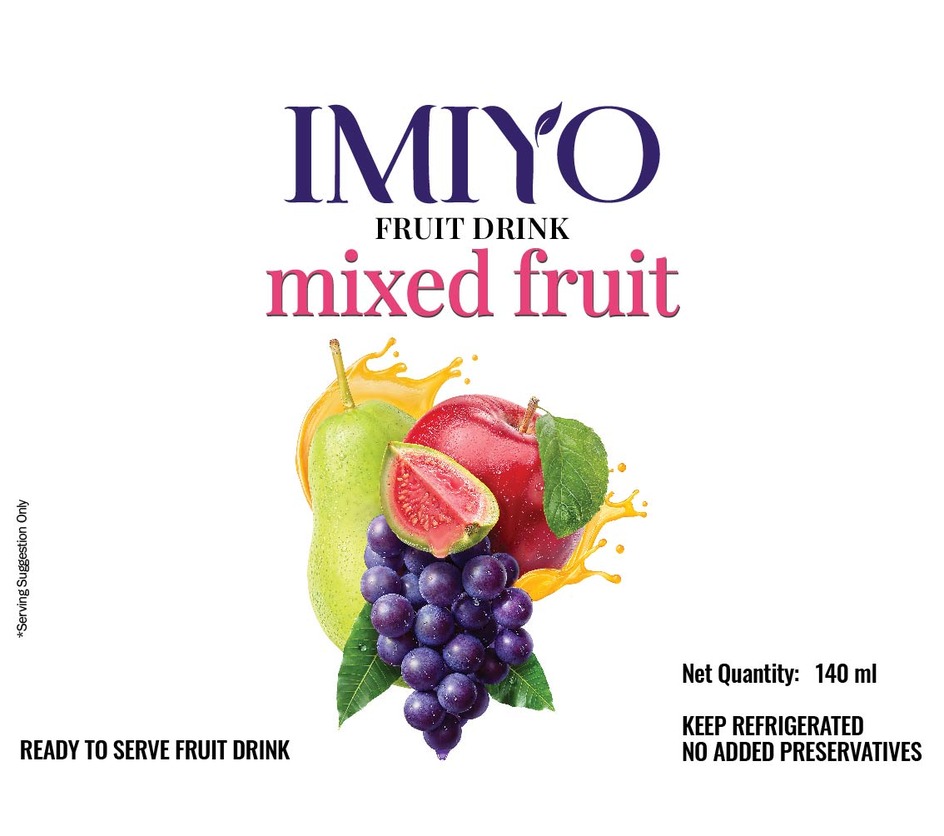 Imiyo Fruit Drink Mixed Fruit Device mark 6713764 Trademark