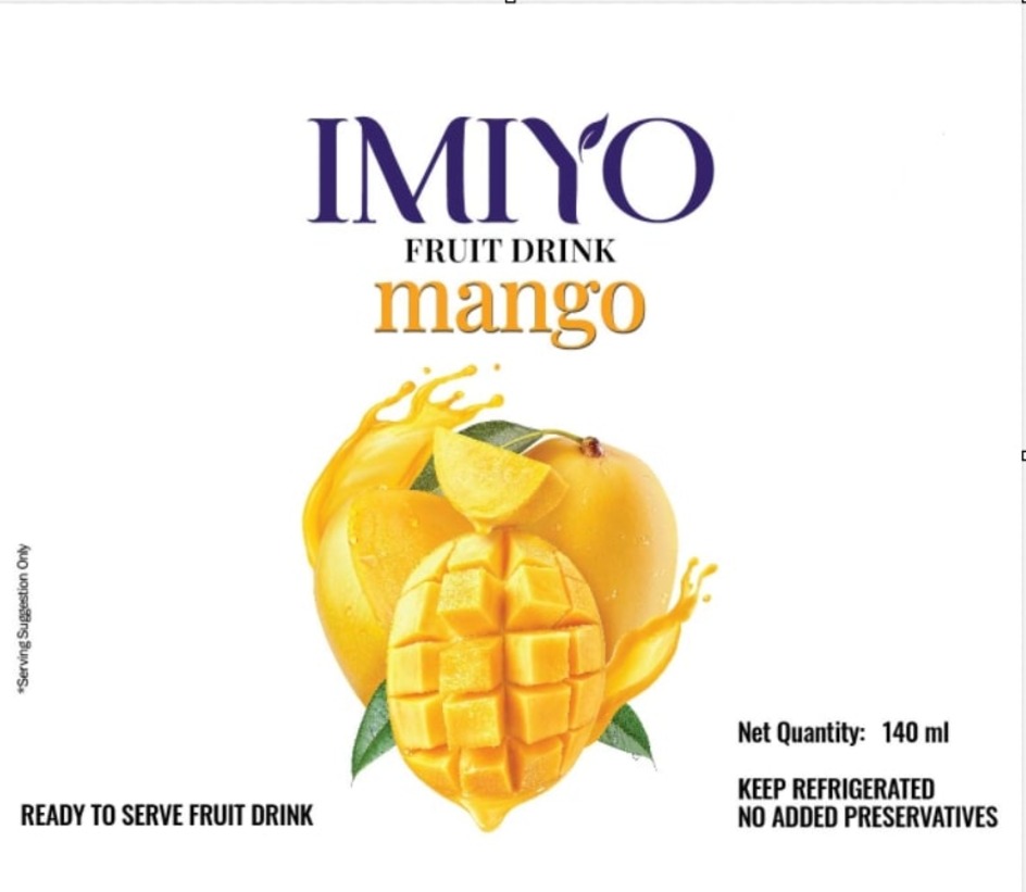 Imiyo Fruit Drink Mango Device mark 6713766 Trademark