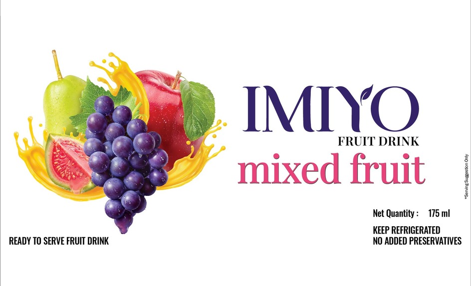 Imiyo Fruit Drink Mixed Fruit Device mark 6713763 Trademark