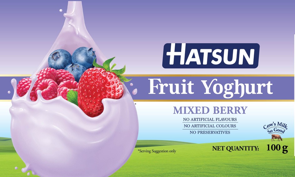 Hatsun Fruit Yoghurt Mixed Berry Device mark 6718823 Trademark