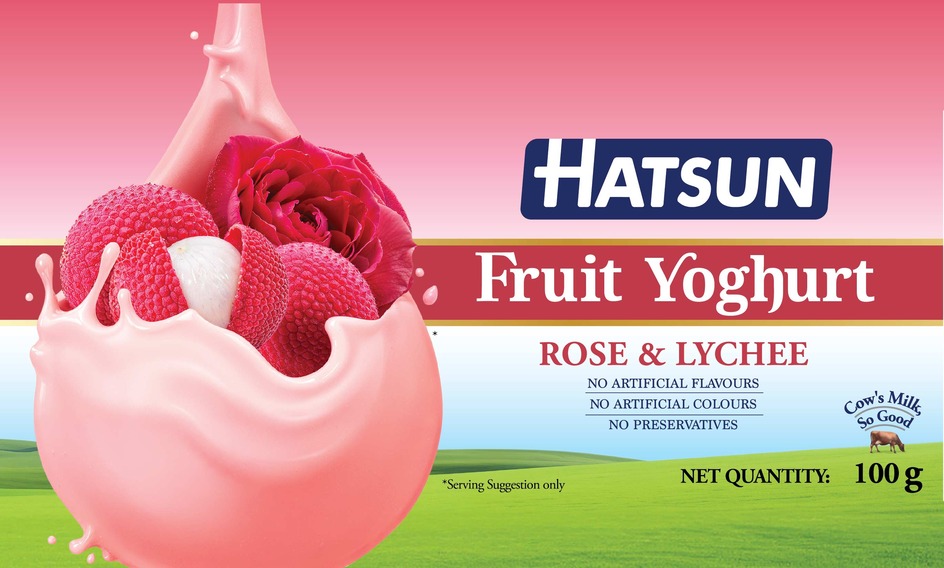 Hatsun Fruit Yoghurt Rose & Lychee Device mark 6718810 Trademark