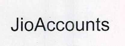 Jioaccounts Device mark 2423833 Trademark