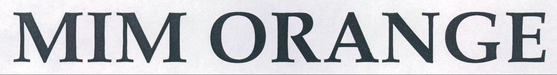 Mim Orange Device mark 2149670 Trademark