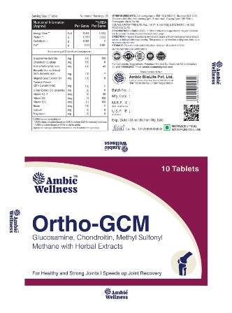 Label Ortho-gcm Device mark 6726571 Trademark