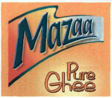 Mazaa Pure Ghee (logo) Device mark 2053191 Trademark