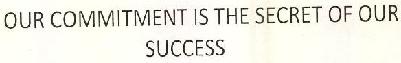 Our Commitment Is The Secret Of Our Success Device mark 2565762 Trademark