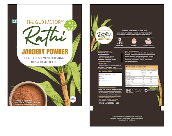 The Gud Factory - Rathi Jaggery Powder Device mark 6739885 Trademark