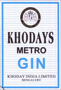 Khodays Metro Gin Device mark 6747315 Trademark