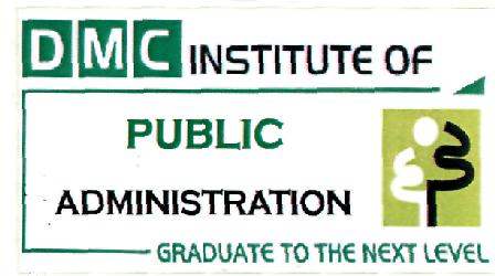 Dmc Institute Of Public Administration (logo) Device mark 2111189 Trademark