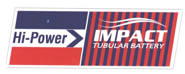 Hi-power Impact Tubular Battery Device mark 2286264 Trademark