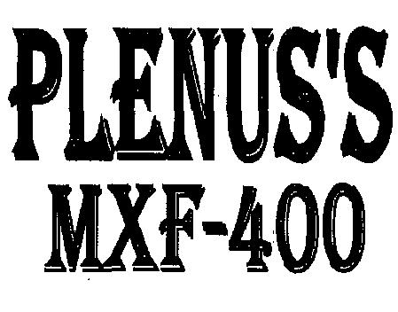 Plenus's Mxf 400 (logo) Device mark 2202224 Trademark