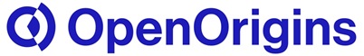 Device Of A Circle Cojoined With An Overlapping Triangular Segment In The Colour Blue Alongwith The Term Openorigins Device mark 6761103 Trademark