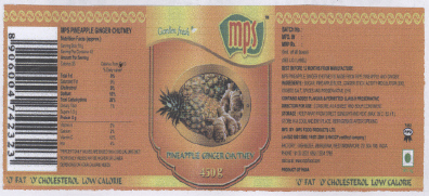 Mps Mneapple Ginger Chutney (device) Device mark 2185988 Trademark