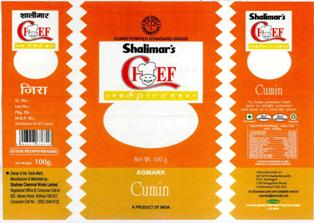 Shalimar's Chef Cumin, Device Of Chef Device mark 2709584 Trademark