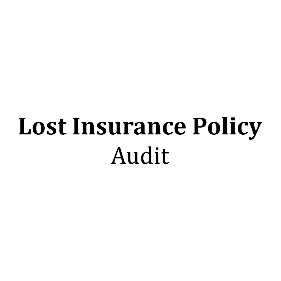 Lost Insurance Policy Audit Device mark 6791225 Trademark
