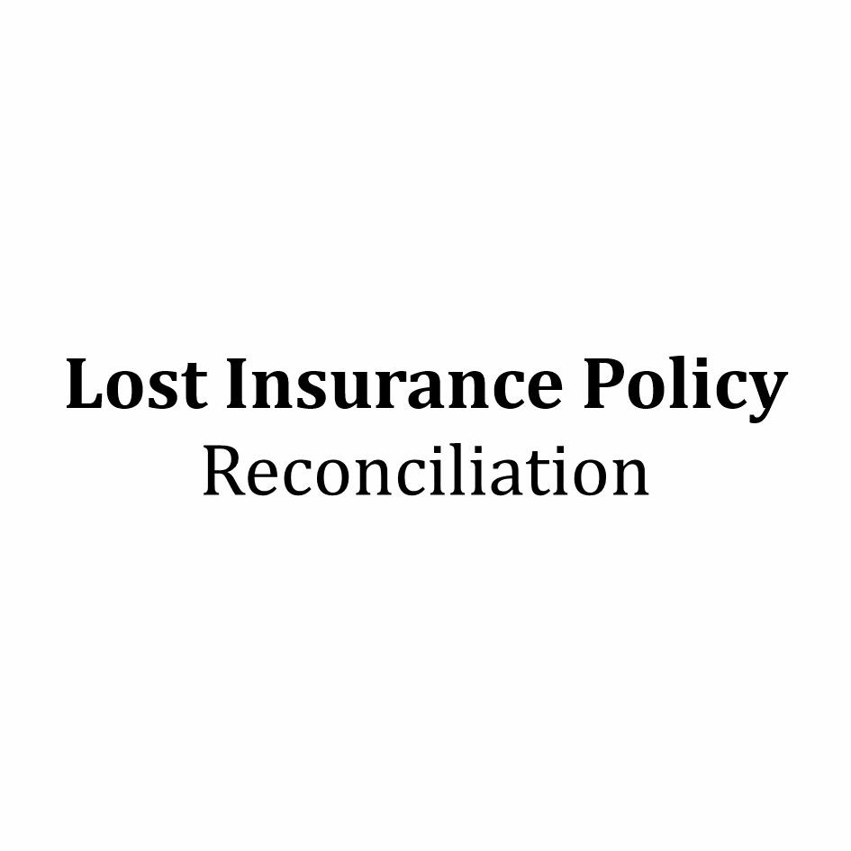Lost Insurance Policy Reconciliation Device mark 6791206 Trademark