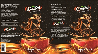 Dailee Apple Drink Device mark 6801157 Trademark