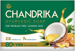 Chandrika Ayurvedic Soap Box (label) Device mark 6803875 Trademark