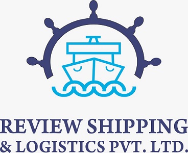 Logo With Review Shipping & Logistics Pvt. Ltd. Device mark 6806845 Trademark
