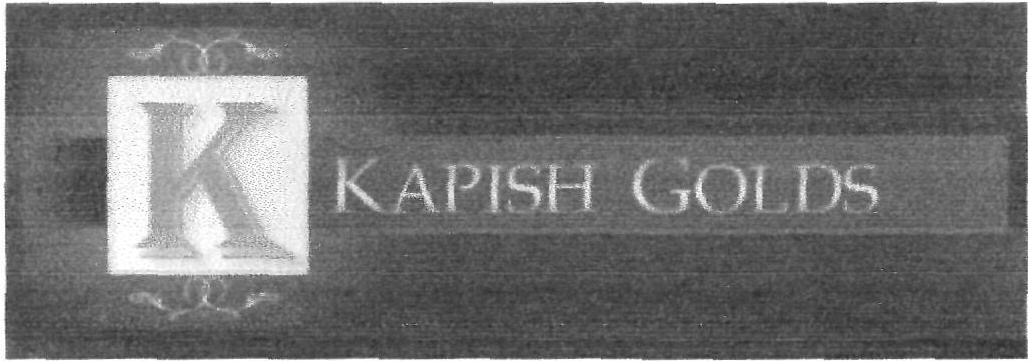 Kapish Golds (device) Device mark 2146047 Trademark
