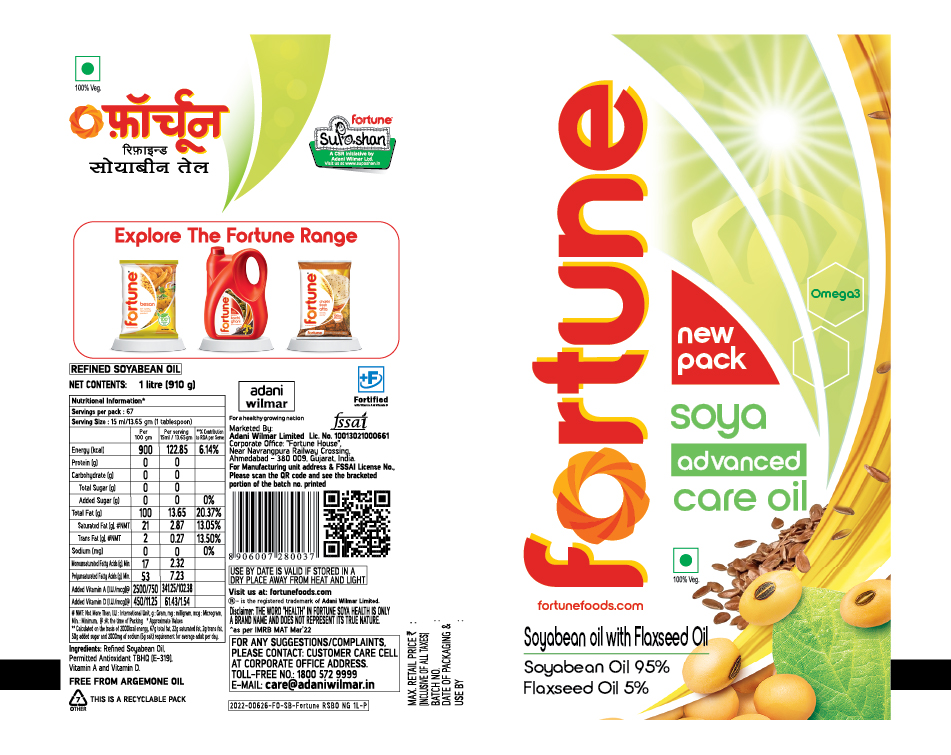Fortune Soya Advanced Care Oil Device mark 6809962 Trademark