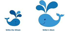 Willie The Whalle Willie's Mom Device mark 6814714 Trademark