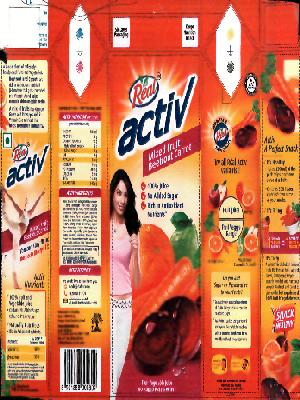 Real Active Mixed Fruit Beetrooth Carrot (lable) Device mark 2135428 Trademark