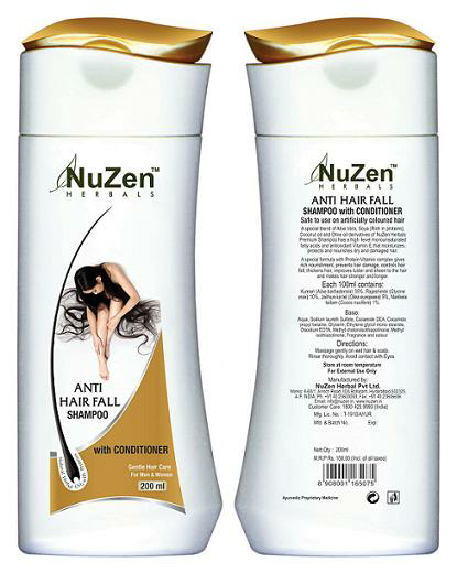 Nuzen Herbals Anti Hair Fall Shampoo With Conditioner Device mark 2284408 Trademark