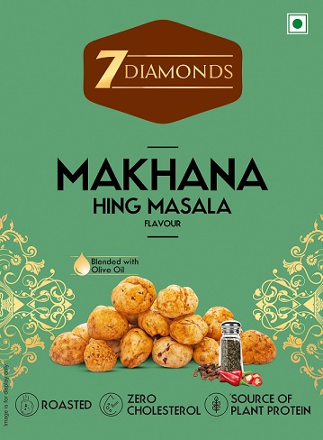 7 Diamonds Makhana Hing Masala Flavour Device mark 6822260 Trademark