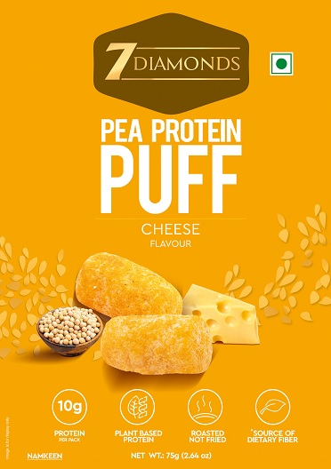7 Diamonds Pea Protein Puff Cheese Flavour Device mark 6822270 Trademark