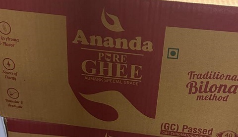 Ananda Pure Ghee Device mark 6824930 Trademark