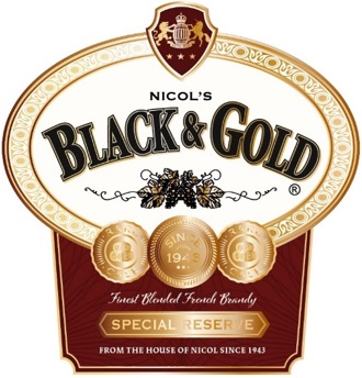 Nicol's Black & Gold Device mark 6828434 Trademark
