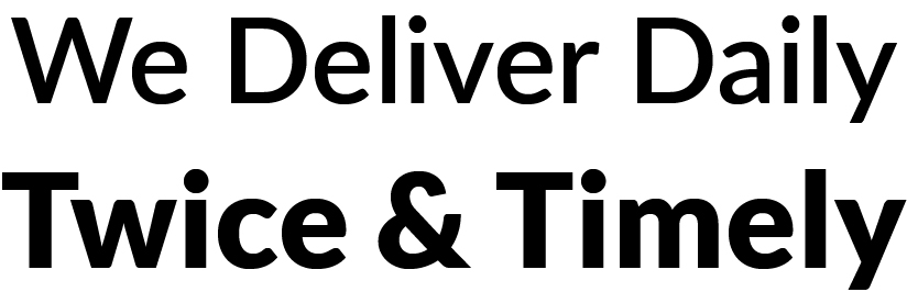 We Deliver Daily Twice & Timely Device mark 6831212 Trademark