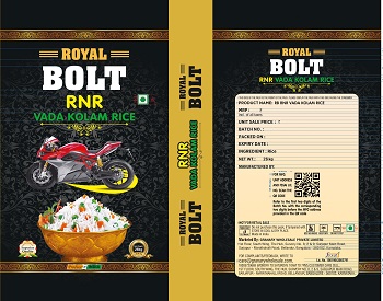 Royal Bolt Rnr ( Packaging) Device mark 6836473 Trademark