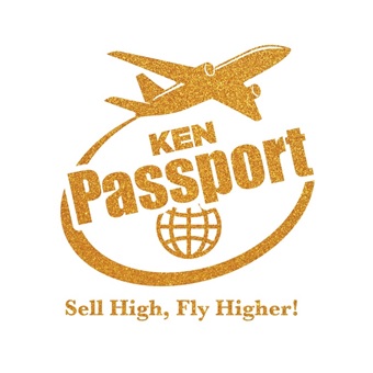 Logo Of Ken Passport With Tagline “sell High, Fly Higher!” Device mark 6836725 Trademark