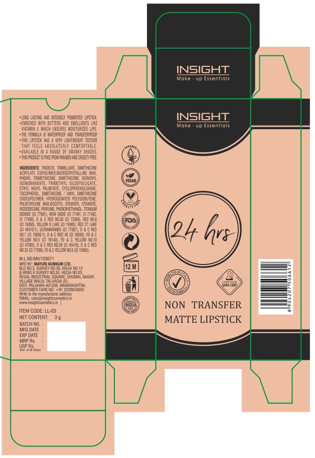 Insight Make-up Essentials 24 Hrs Device mark 6850850 Trademark