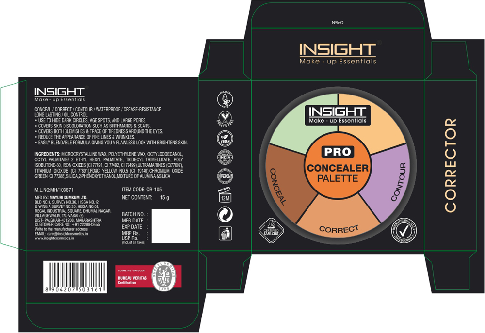 Insight Make-up Essentials Pro Concealer Pallete Device mark 6850846 Trademark