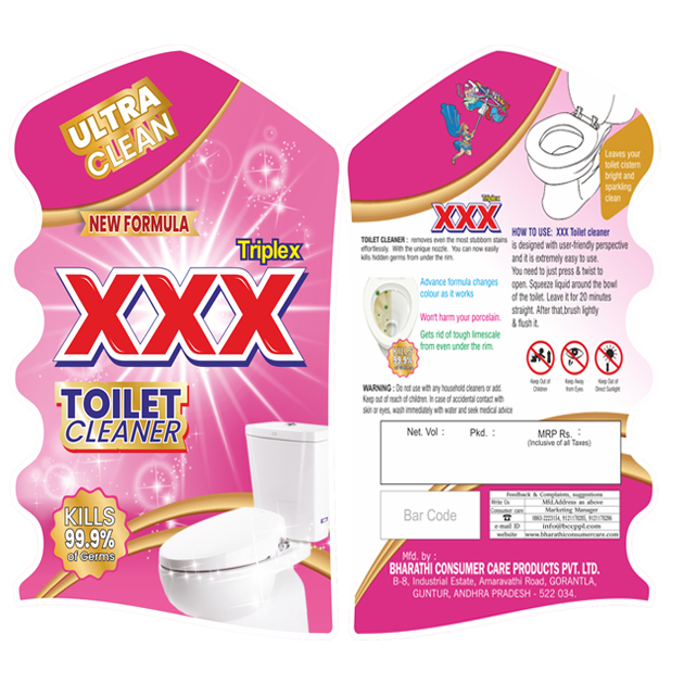 Ultra Clean New Formula Triplex Xxx Toilet Cleaner Device mark 6854026 Trademark