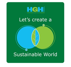 Hgh India Let's Create A Sustainable World (device) Device mark 6863667 Trademark