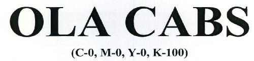 Ola Cabs (c-0, M-0, Y-0, K-100) Device mark 2278819 Trademark
