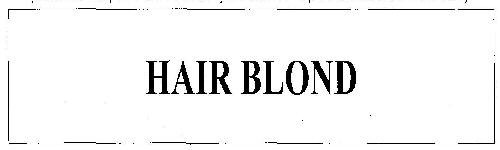 Hair Blond (device) Device mark 2682118 Trademark