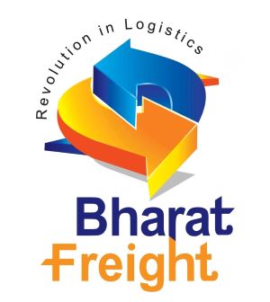 Composite Label Of Bharat Freight Written In A Stylized Manner With Device Of Intertwined Curved Arrows Device mark 6887425 Trademark