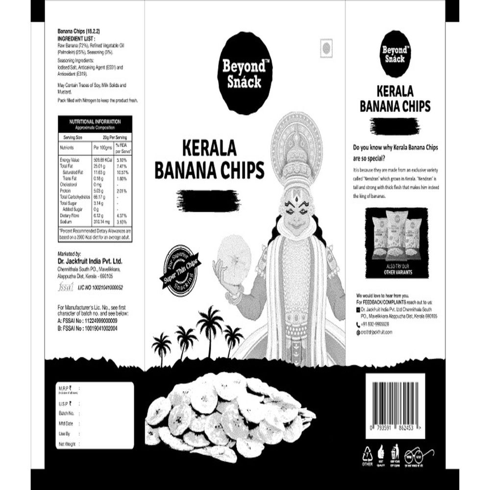 Beyond Snack Kerala Banana Chips Label Device mark 6890575 Trademark