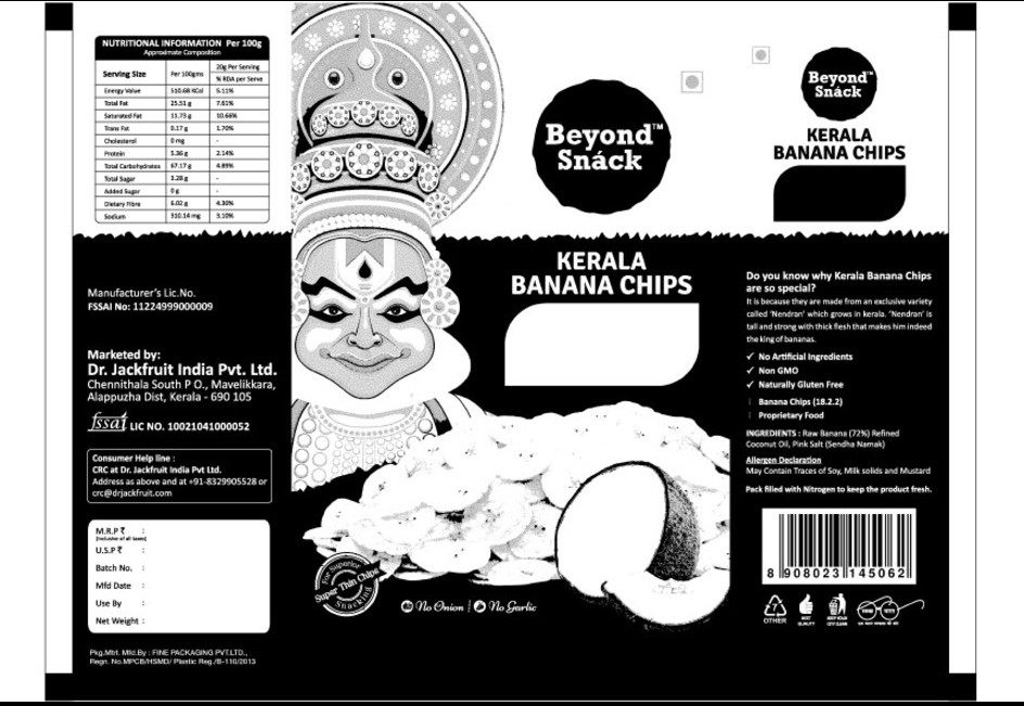 Beyond Snack Kerala Banana Chips Label Device mark 6890577 Trademark