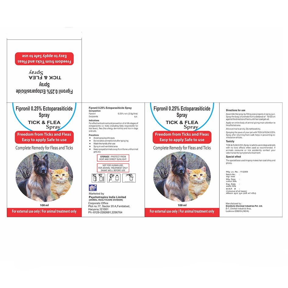 Tick & Flea Spray Device mark 6903249 Trademark