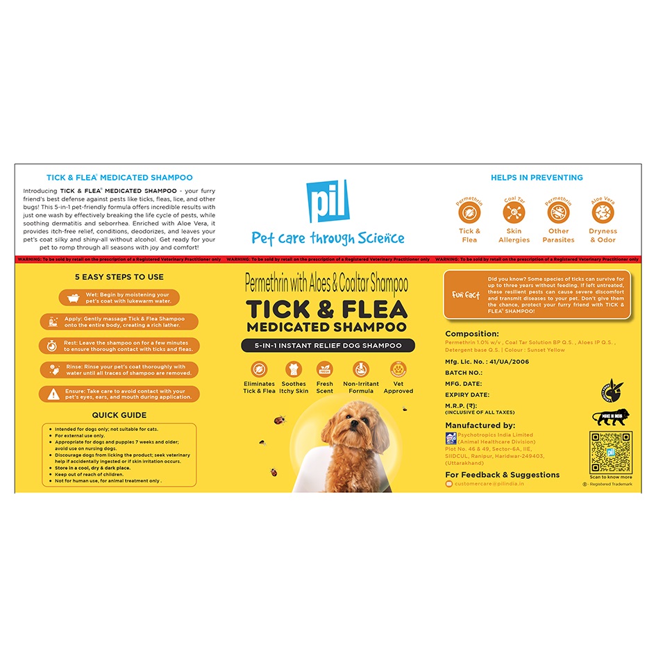 Tick & Flea Medicated Shampoo Device mark 6903235 Trademark