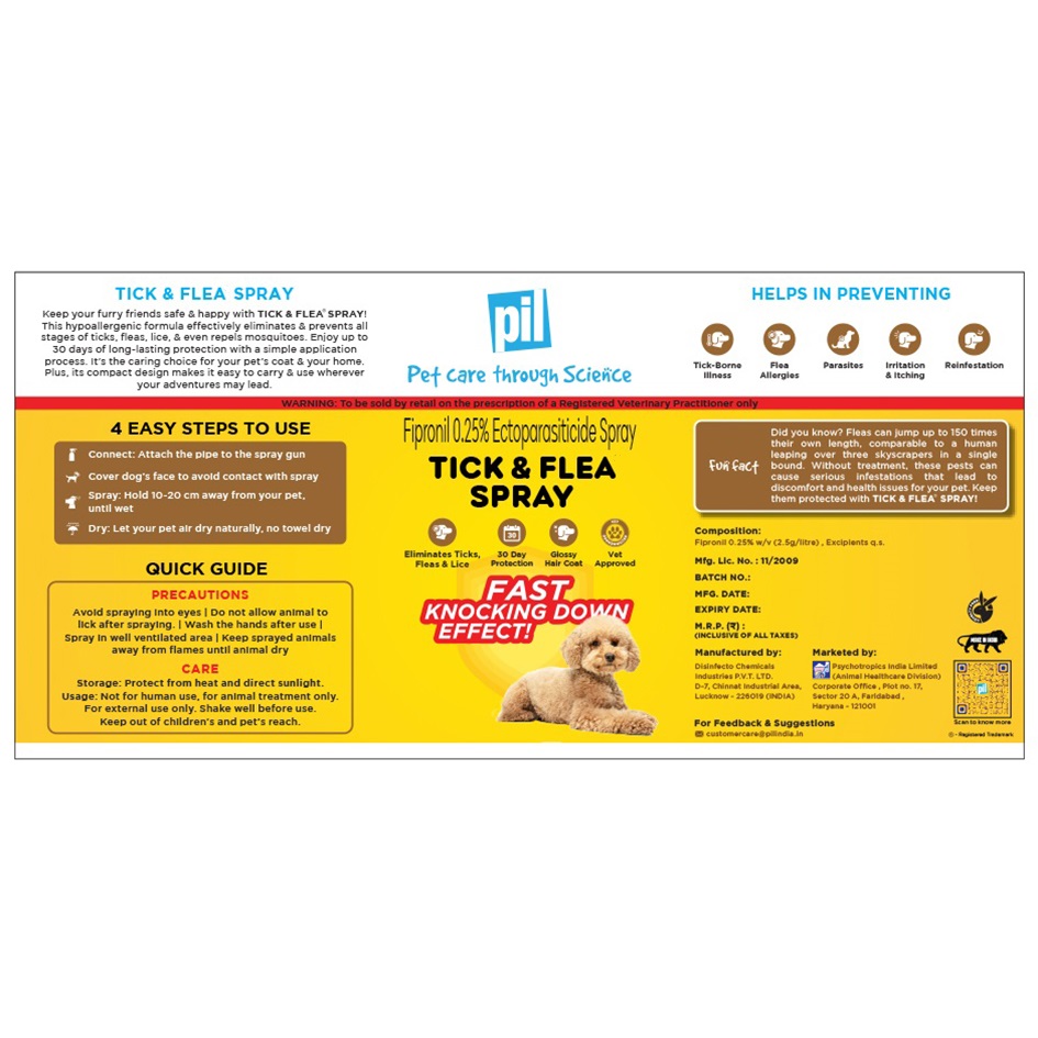 Tick & Flea Spray Device mark 6903247 Trademark